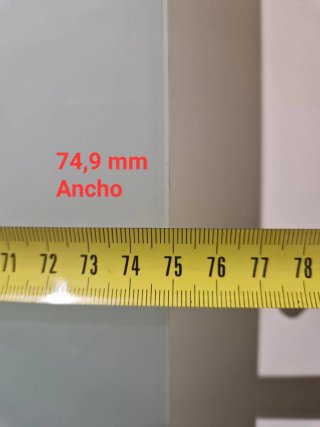 Puerta corredera cristal ácido 202×75