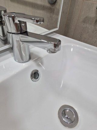 Mueble baño doble 120cm con espejo y lavabos