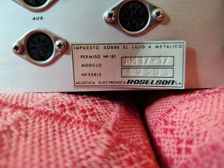 Amplificador ROSELSON Plata y Dorado