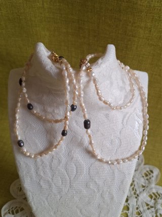 Set collane perle fiume e barocche