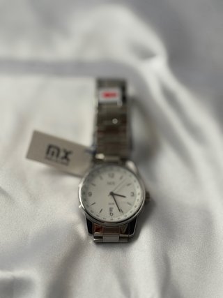 Reloj MX Hombre Correa Metal Blanco