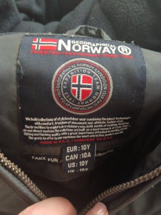 Chaqueta Geographical Norway niño