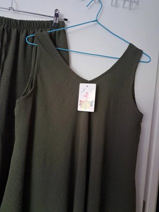 Conjunto Pantalón y Blusa Verde Talla Única
