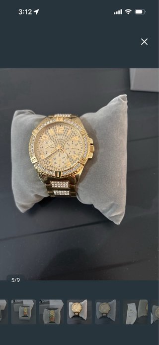 Reloj Guess Dorado con Cristales mujer nuevo