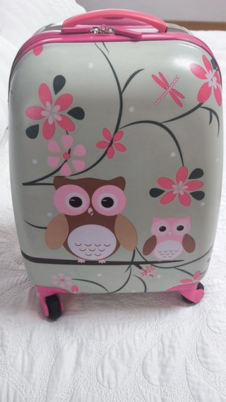2 Maletas Infantiles Búhos y Flores