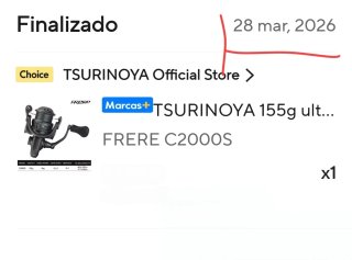 Carrete Tsurinoya Freere S2000 155gr