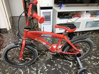Bicicleta 16" infantil Cars 3 Roja