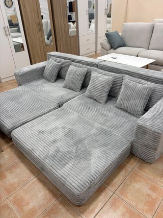 SOFÁ CAMA MODULAR 284cm GRIS PANA