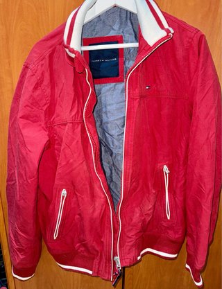 Chaqueta Bomber Tommy Hilfiger Roja Hombre Talla M