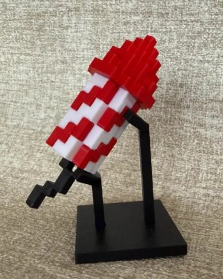Pixel Art, Fuoco d'artificio Minecraft