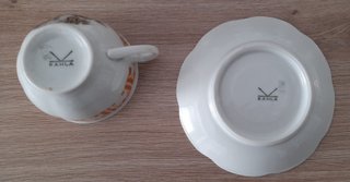Juego de café porcelana Kahla antiguo