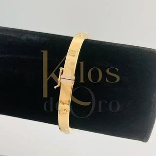 Pulsera rígida hueca con tornillos