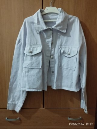 Chaqueta vaquera lila