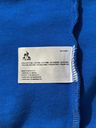 Chaqueta Le Coq Sportif Azul con Cremallera