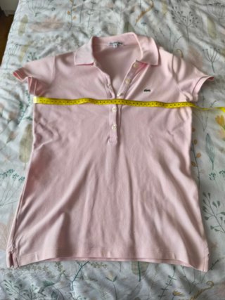 Polo Lacoste Rosa Talla S