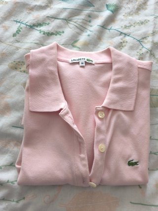 Polo Lacoste Rosa Talla S