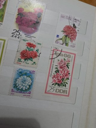 Lotto francobolli fiori