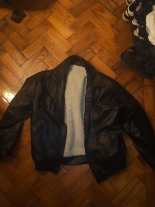 Casaco Aviador Vintage Pele Forro Sherpa