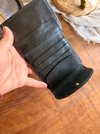 Monedero Visconti Negro Piel