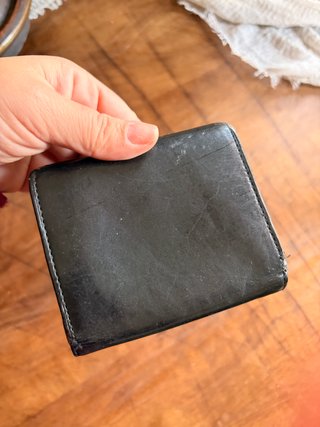 Monedero Visconti Negro Piel