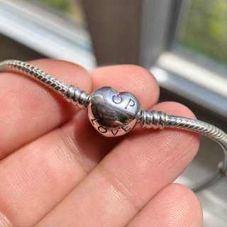 Pulsera Cadena Serpiente Corazón Plata