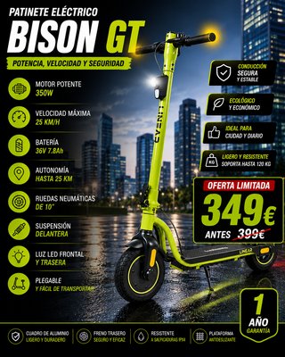 Patinete Eléctrico LINEAR 350W