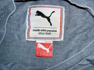 Camiseta Puma Authentic Gris Talla L