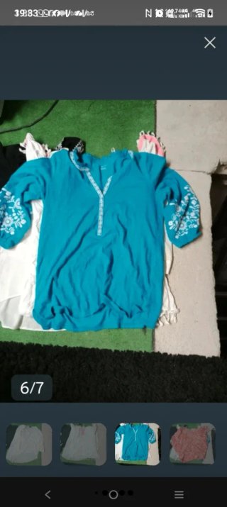 Lote 7 blusas y 1 vestido Talla XL