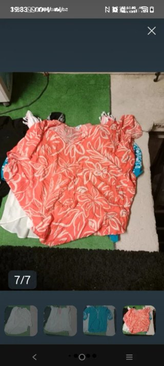 Lote 7 blusas y 1 vestido Talla XL