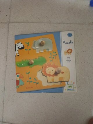 Puzzle de madera animales granja y de animales