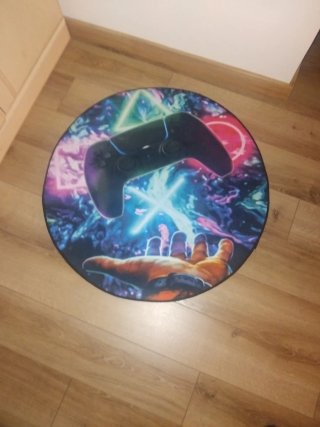 Alfombra Gamer Redonda PS5 Controller