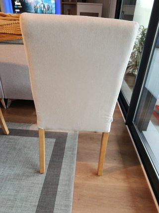 Sedie da pranzo beige (2 unità)