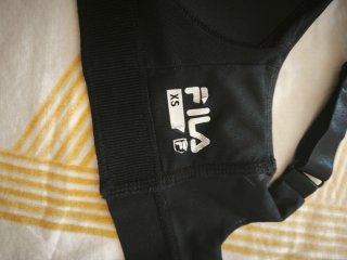 Sujetador deportivo Fila negro talla XS