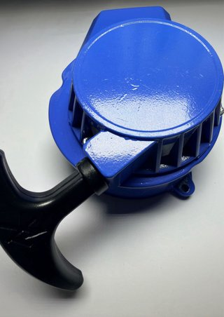 Tirador Arranque Azul minimoto aluminio
