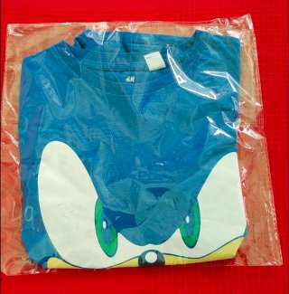 Camiseta H&M Sonic Azul