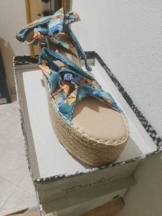 Sandalias de plataforma de esparto H&D nuevas T 38