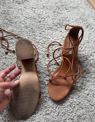 Sandalias Pull&Bear marrones atadas