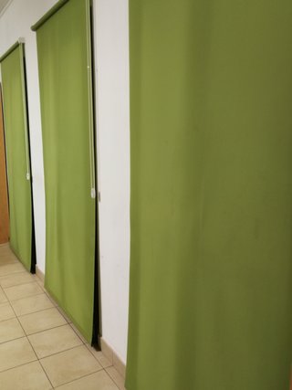 Estores enrollables verde pistacho