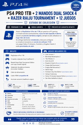 PS4 PRO 1Tb **v11.50**