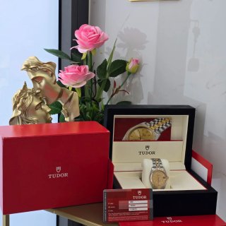 Tudor Prince Date Diamanti 34mm Oro Acciaio
