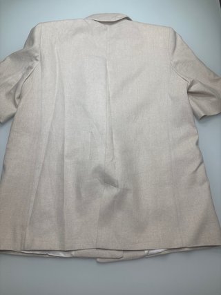 Americana Lino Beige Manga Corta Nueva