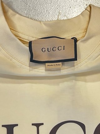 Camiseta Gucci Rana con Gafas Beige