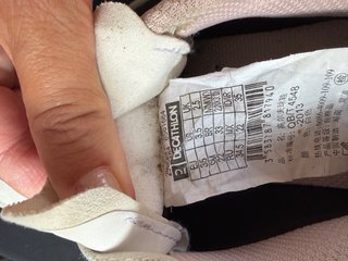 Zapatos de golf para niña blancos y rosas