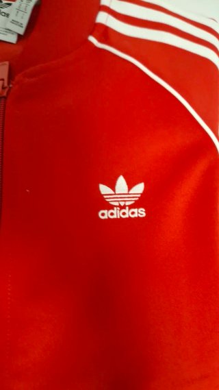 Sudadera Adidas Originals Roja Cremallera