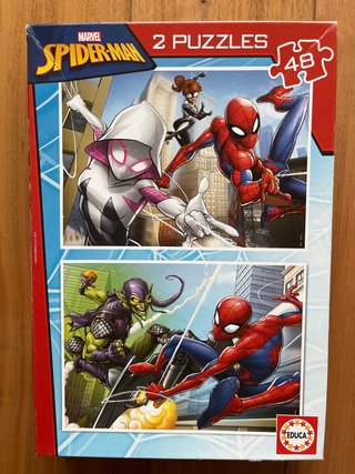 2 Puzzles Spiderman 48 Piezas Educa