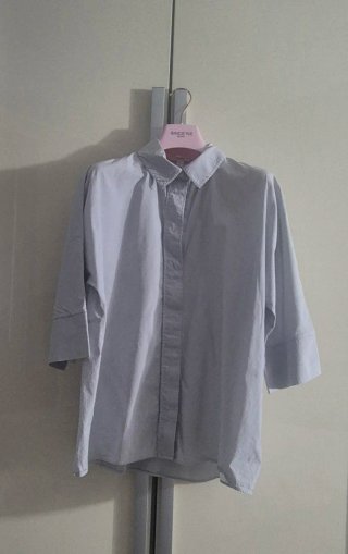 COS camicia righe grigie taglia XS