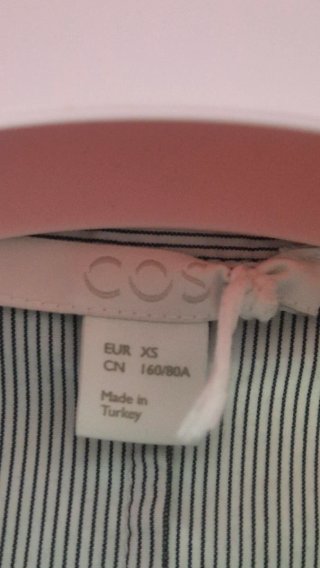 COS camicia righe grigie taglia XS