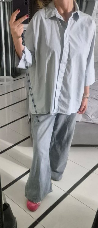COS camicia righe grigie taglia XS