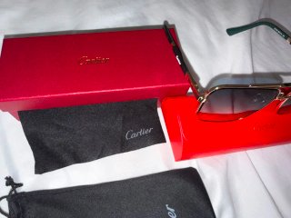 Gafas de Sol Cartier Doradas y Azules