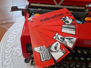 Máquina de escribir Valentine Roja